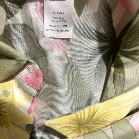 Pendleton shirt button up silk blend floral spring summer women’s 20W - Picture 8 of 10